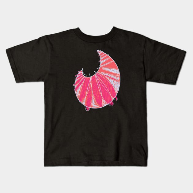 Tinder Tangled Logo Kids T-Shirt by KookyScribbles